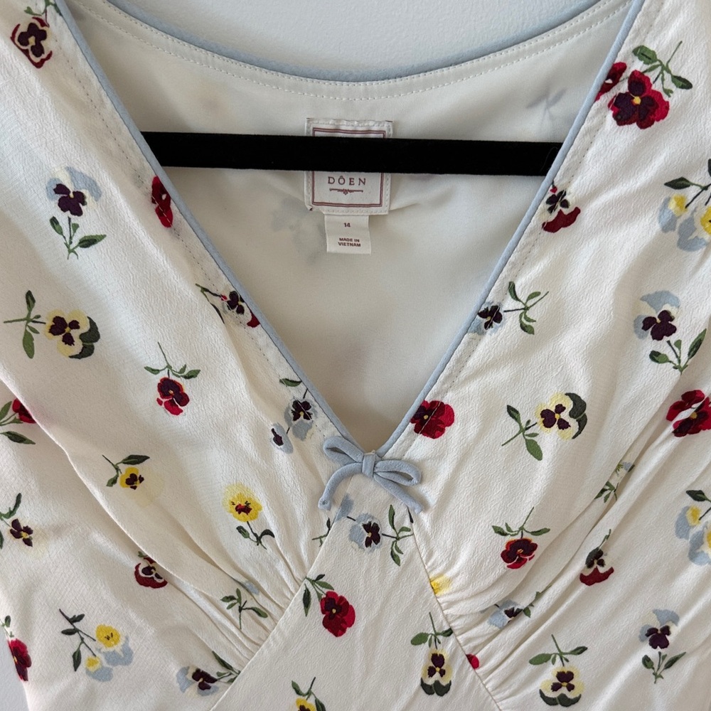 Gap x DOEN Floral Midi Dress Size 14 - Picture 4 of 5